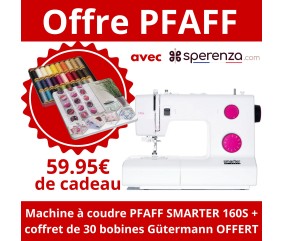 Machine à coudre mécanique PFAFF Smarter 160S  cadeau offre promotion débutant solde
