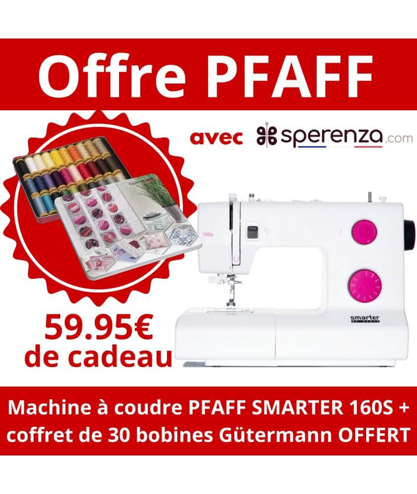 Machine à coudre mécanique PFAFF Smarter 160S  cadeau offre promotion débutant solde