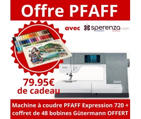 Machine à coudre electronique PFAFF Quilt Expression 720 cadeau offre promotion sperenza solde
