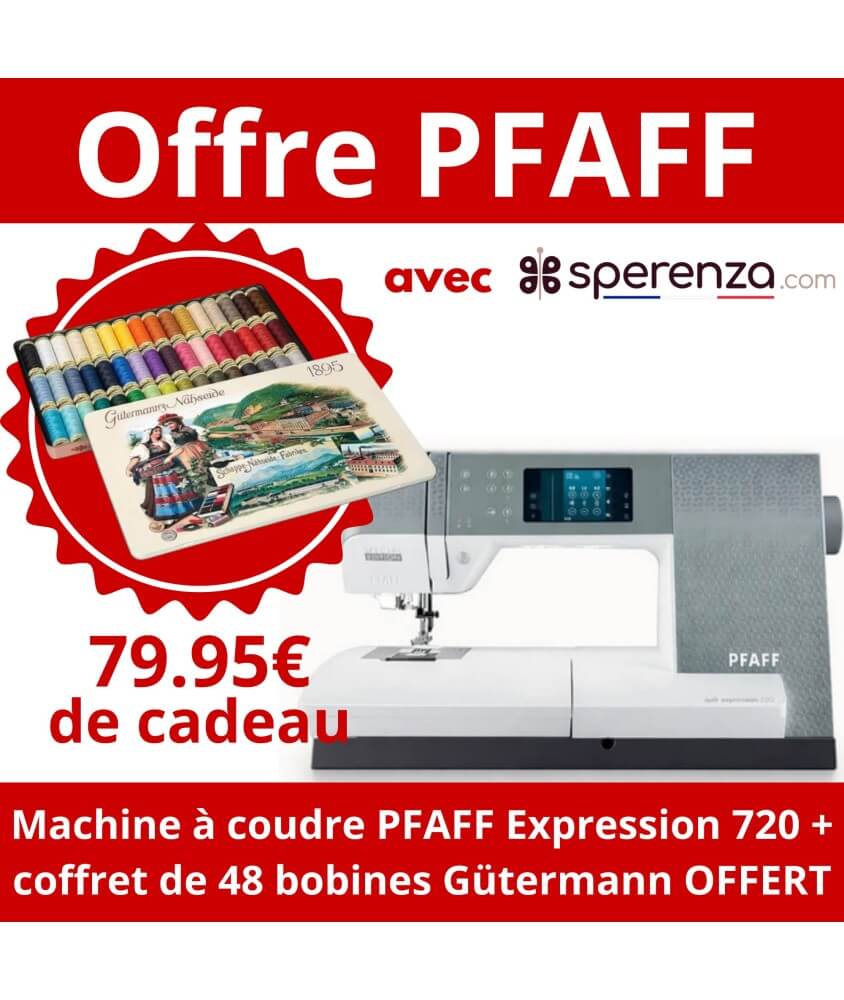 Machine à coudre electronique PFAFF Quilt Expression 720 cadeau offre promotion sperenza solde