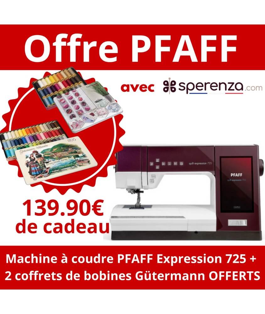 Machine à coudre et quilting PFAFF Quilt Expression 725 sperenza solde promotion remise promo