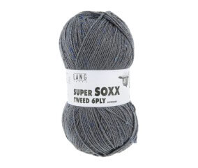 Pelote à tricoter SUPER SOXX TWEED 6 fils - 150 Gr - Lang Yarns : La laine robuste, chaude et élégante