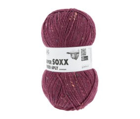 Pelote à tricoter SUPER SOXX TWEED 6 fils - 150 Gr - Lang Yarns : La laine robuste, chaude et élégante