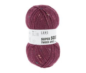 Pelote à tricoter SUPER SOXX TWEED 6 fils - 150 Gr - Lang Yarns : La laine robuste, chaude et élégante