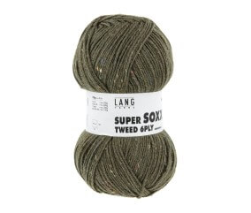 Pelote à tricoter SUPER SOXX TWEED 6 fils - 150 Gr - Lang Yarns : La laine robuste, chaude et élégante
