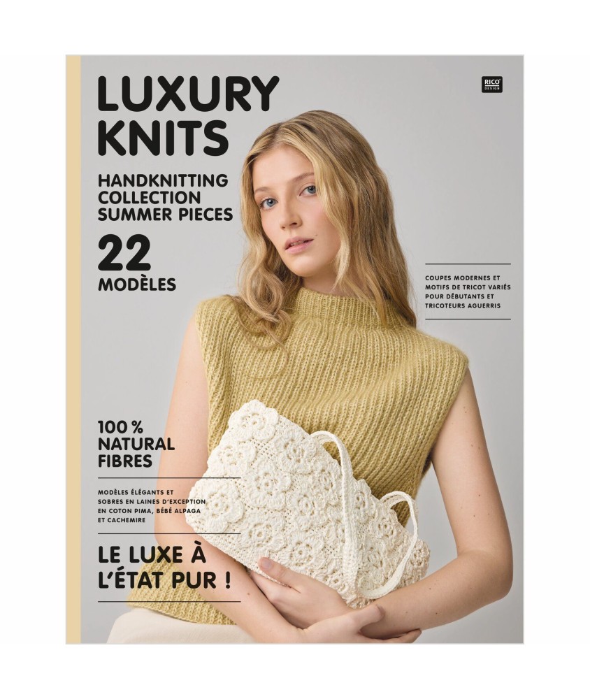 Livre Luxury Knits - Collection pièces d'été - Rico Design