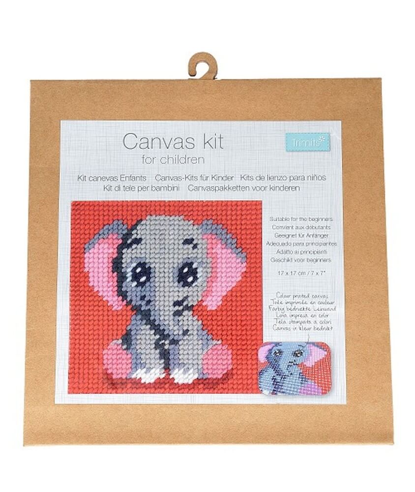 Kits Canevas enfant - 17 x 17 cm -Trimits