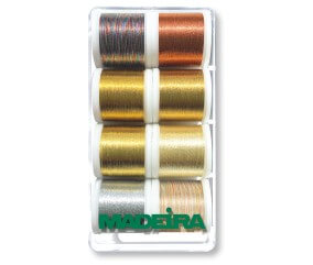 Coffret de Fils à Broder Metallic Brillant 40 - 8 x 200m - Madeira