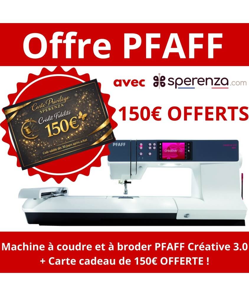 Machine à coudre et à broder PFAFF Créative 3.0 sperenza offre promo promotion solde