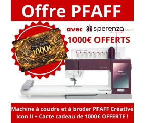 Machine à coudre et à broder PFAFF Créative Icon II sperenza solde cadeau promo promotion offert
