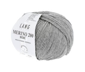 Pelote de laine à tricoter pour layette MERINO 200 BEBE - Lang Yarns