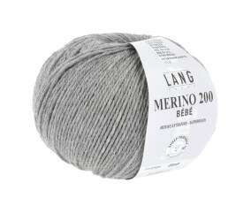 Pelote de laine à tricoter pour layette MERINO 200 BEBE - Lang Yarns