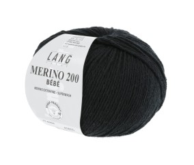 Pelote de laine à tricoter pour layette MERINO 200 BEBE - Lang Yarns