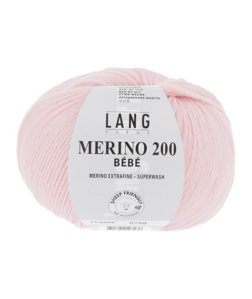 Pelote de laine à tricoter pour layette MERINO 200 BEBE - Lang Yarns