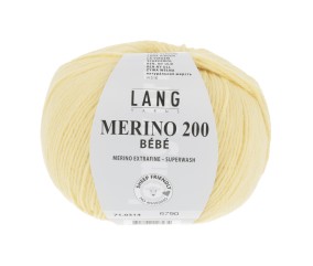 Pelote de laine à tricoter pour layette MERINO 200 BEBE - Lang Yarns