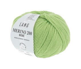 Pelote de laine à tricoter pour layette MERINO 200 BEBE - Lang Yarns