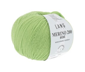 Pelote de laine à tricoter pour layette MERINO 200 BEBE - Lang Yarns