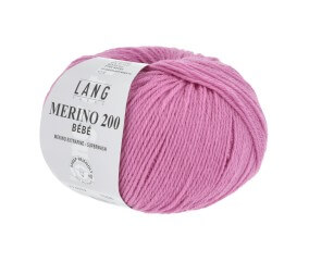 Pelote de laine à tricoter pour layette MERINO 200 BEBE - Lang Yarns
