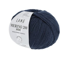 Pelote de laine à tricoter pour layette MERINO 200 BEBE - Lang Yarns