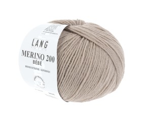 Pelote de laine à tricoter pour layette MERINO 200 BEBE - Lang Yarns
