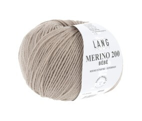Pelote de laine à tricoter pour layette MERINO 200 BEBE - Lang Yarns