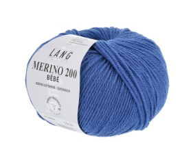 Pelote de laine à tricoter pour layette MERINO 200 BEBE - Lang Yarns