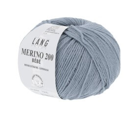 Pelote de laine à tricoter pour layette MERINO 200 BEBE - Lang Yarns