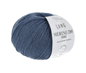 Pelote de laine à tricoter pour layette MERINO 200 BEBE - Lang Yarns