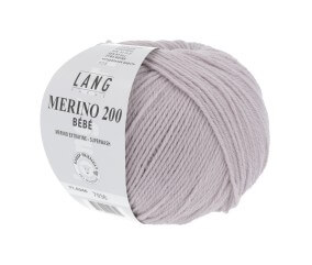 Pelote de laine à tricoter pour layette MERINO 200 BEBE - Lang Yarns