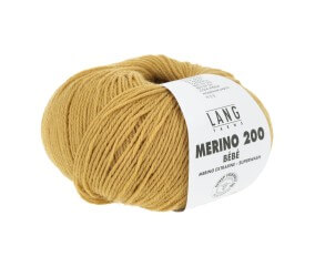 Pelote de laine à tricoter pour layette MERINO 200 BEBE - Lang Yarns