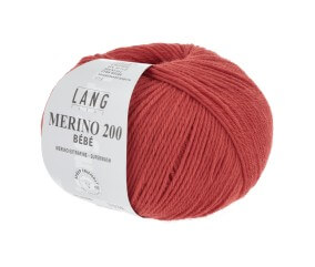 Pelote de laine à tricoter pour layette MERINO 200 BEBE - Lang Yarns