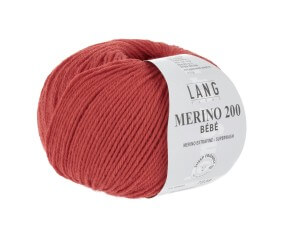 Pelote de laine à tricoter pour layette MERINO 200 BEBE - Lang Yarns