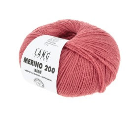 Pelote de laine à tricoter pour layette MERINO 200 BEBE - Lang Yarns
