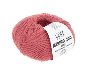 Pelote de laine à tricoter pour layette MERINO 200 BEBE - Lang Yarns