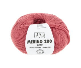 Pelote de laine à tricoter pour layette MERINO 200 BEBE - Lang Yarns
