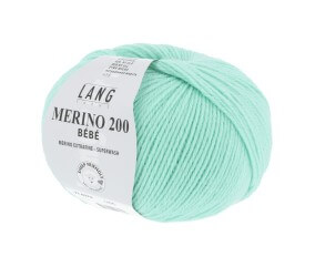 Pelote de laine à tricoter pour layette MERINO 200 BEBE - Lang Yarns