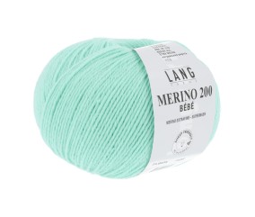 Pelote de laine à tricoter pour layette MERINO 200 BEBE - Lang Yarns