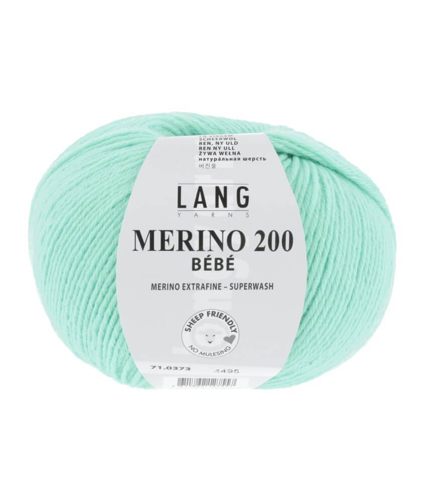 Pelote de laine à tricoter pour layette MERINO 200 BEBE - Lang Yarns