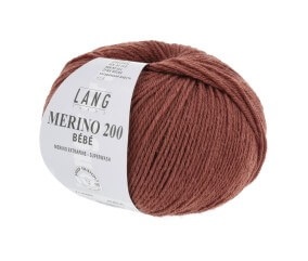 Pelote de laine à tricoter pour layette MERINO 200 BEBE - Lang Yarns
