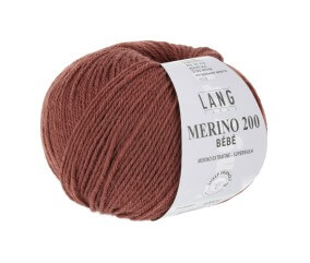 Pelote de laine à tricoter pour layette MERINO 200 BEBE - Lang Yarns