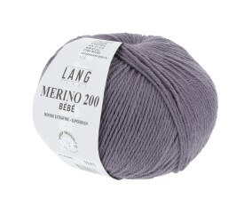 Pelote de laine à tricoter pour layette MERINO 200 BEBE - Lang Yarns