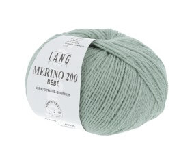 Pelote de laine à tricoter pour layette MERINO 200 BEBE - Lang Yarns