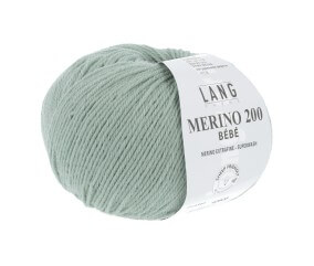 Pelote de laine à tricoter pour layette MERINO 200 BEBE - Lang Yarns