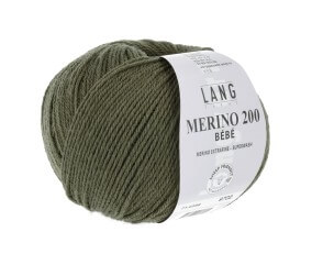Pelote de laine à tricoter pour layette MERINO 200 BEBE - Lang Yarns