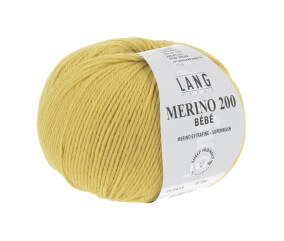Pelote de laine à tricoter pour layette MERINO 200 BEBE - Lang Yarns