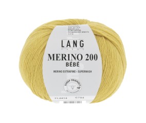Pelote de laine à tricoter pour layette MERINO 200 BEBE - Lang Yarns
