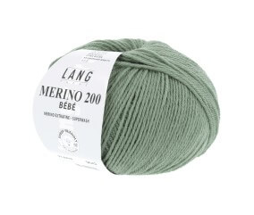Pelote de laine à tricoter pour layette MERINO 200 BEBE - Lang Yarns