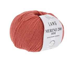 Pelote de laine à tricoter pour layette MERINO 200 BEBE - Lang Yarns