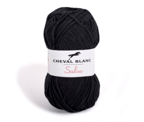 Fil de coton et Acrylique à tricoter ou crocheter SALSA - Cheval Blanc