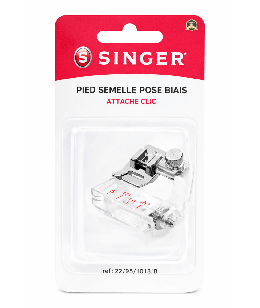 Pied semelle Pose Biais Attache clic - Singer